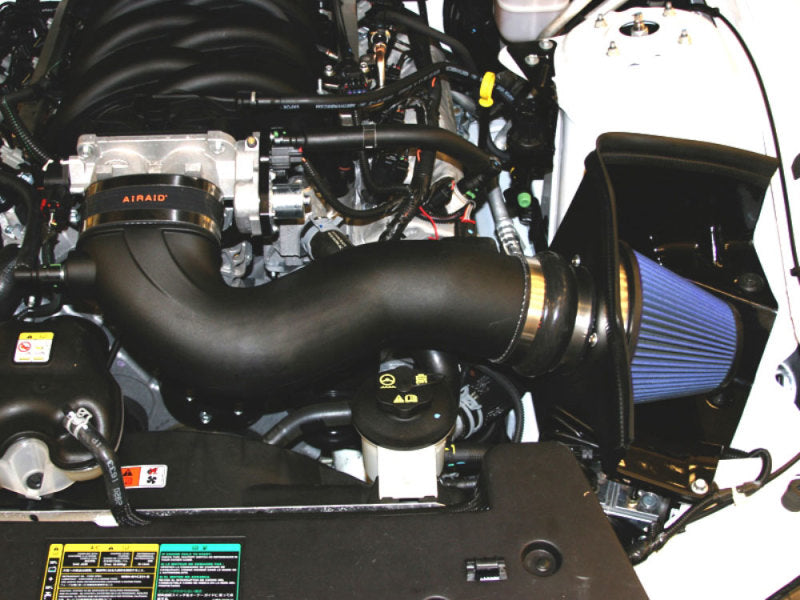 Airaid 05-09 Ford Mustang GT 5.0L Race Only (No MVT) MXP Intake System w/ Tube (Dry / Blue Media) - DTX Performance