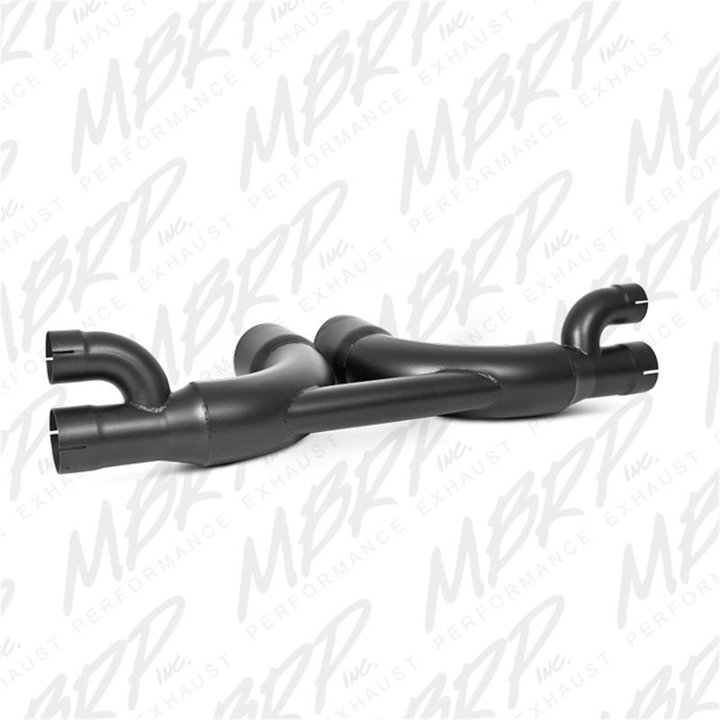 MBRP 14-19 Porsche GT3/GT3RS 3in Center Muffler Bypass 4in Tips - Black Coated - DTX Performance