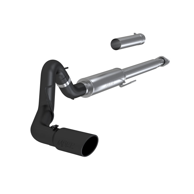 MBRP 2015 Ford F-150 2.7L / 3.5L EcoBoost 4in Cat Back Single Side Black Exhaust System - DTX Performance