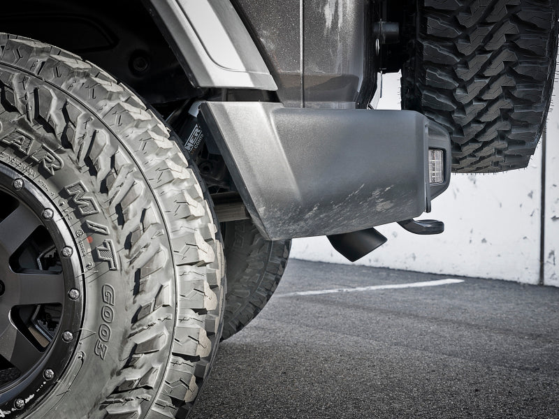 aFe MACH Force-Xp Axle-Back Exhaust System w/Black Tip 18-20 Jeep Wrangler L4-2.0T / V6-3.6L - DTX Performance