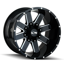 Load image into Gallery viewer, ION Type 141 20x10 / 5x127 BP / -19mm Offset / 87mm Hub Gloss Black Milled Wheel - DTX Performance