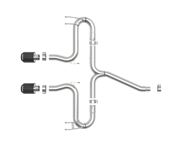 aFe Takeda 2-1/2in 304 SS Axle-Back Exhaust w/Carbon Tips 17-20 Honda Civic Sport L4-1.5L (t) - DTX Performance