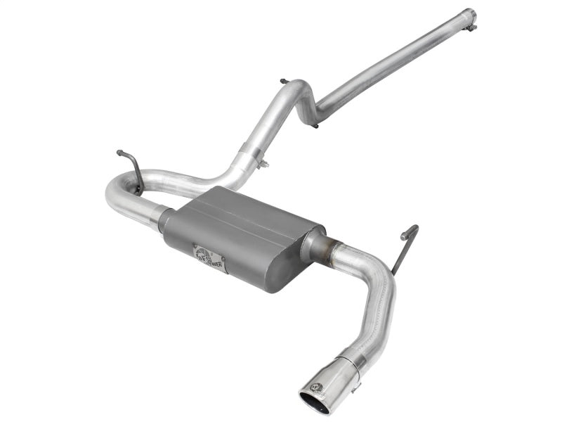 aFe Scorpion 2-1/2in Alum Steel Cat-Back Exhaust w/Pol Tip 07-18 Jeep Wrangler (JK) V6-3.6L/3.8L - DTX Performance