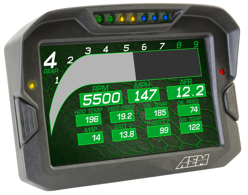 AEM CD-7 Non Logging Race Dash Carbon Fiber Digital Display (CAN Input Only) - DTX Performance