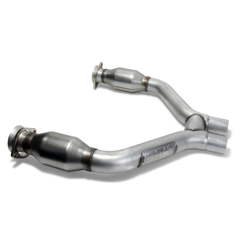 BBK 2015-16 Mustang V6 Short Mid H Pipe With Converters (To Be Used With 1642 Series Headers) - DTX Performance