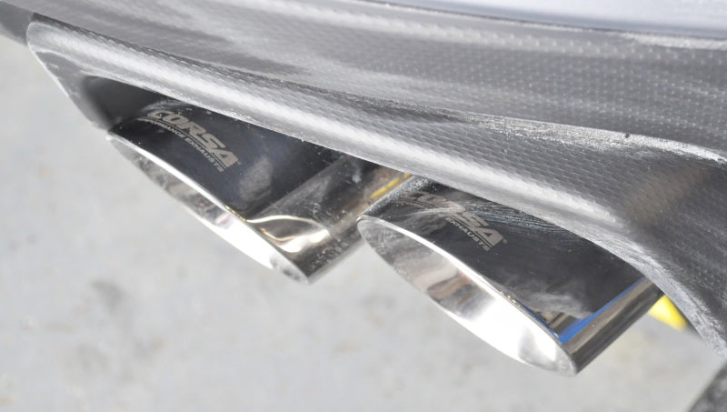 Corsa 2015 Subaru WRX Cat Back Exhaust, Polished Quad 3.5in Tips *Sport* - DTX Performance