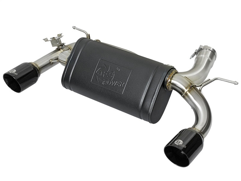 aFe MACHForce XP 16-17 BMW 340i/iX 440i/iX L6-3.0L (t) SS Axle-Back Exhaust w/Black Tip - DTX Performance