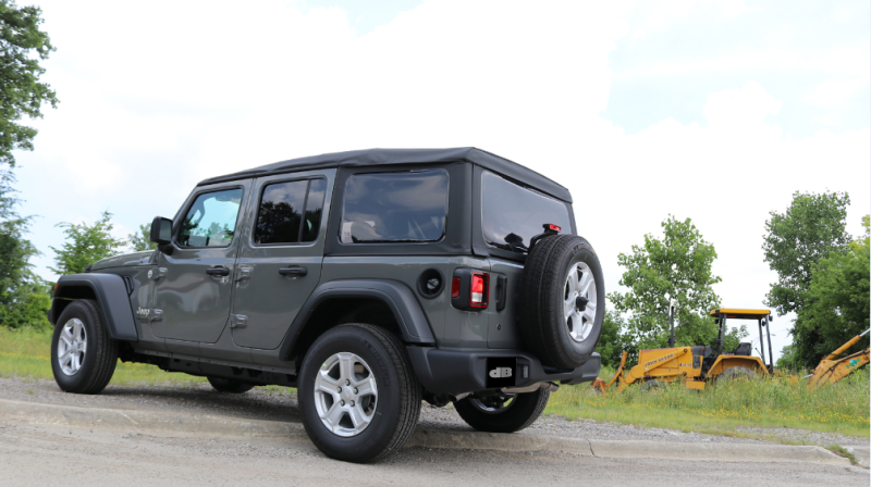 Corsa 18+ Jeep Wrangler JL 2.5in Dual Rear Turn Down Exit Touring Axle-Back Exhaust - DTX Performance