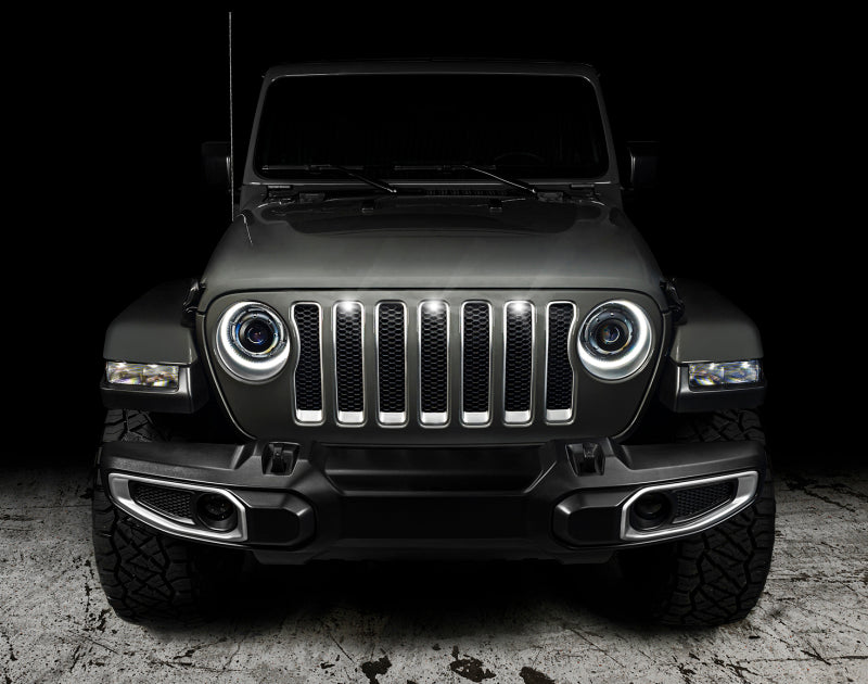 Oracle Pre-Runner Style LED Grille Kit for Jeep Wrangler JL - White - DTX Performance