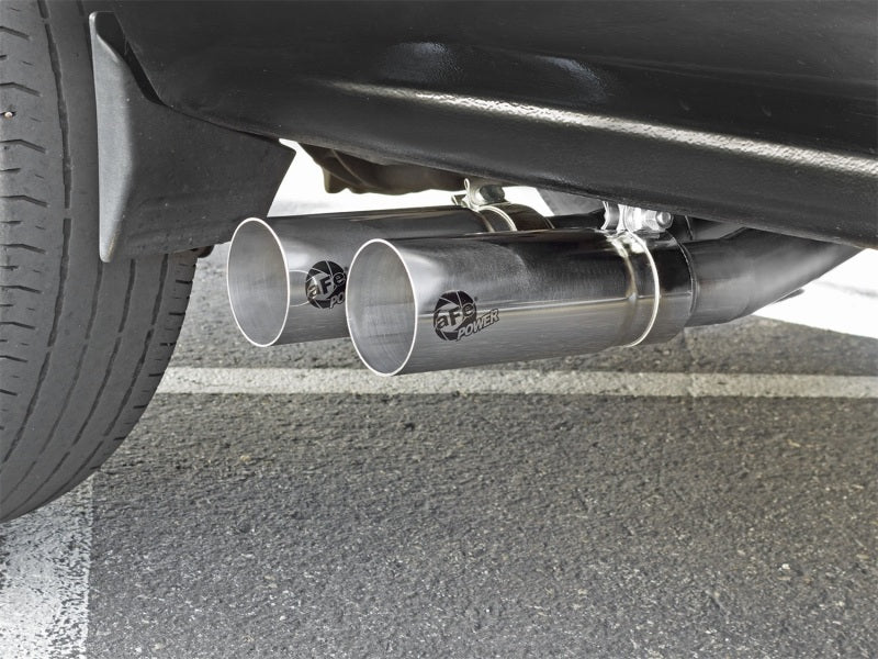 aFe Rebel Series CB Middle-Side Exit SS Exhaust w/ Polished Tips 09-16 GM Silverado/Sierra V6/V8 - DTX Performance