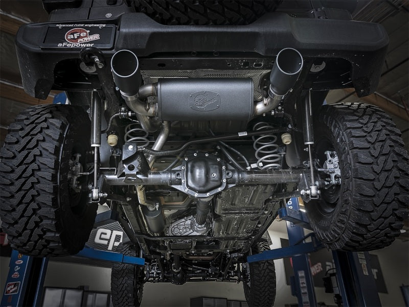 aFe Rebel Series 2.5in 304 SS Cat-Back Exhaust w/ Black Tips 2018+ Jeep Wrangler (JL) V6 3.6L - DTX Performance