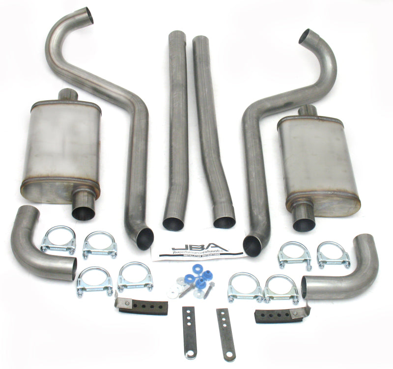 JBA 65-70 Ford Mustang 260-428 409SS Dual Turn Down Header Back Exhaust - DTX Performance