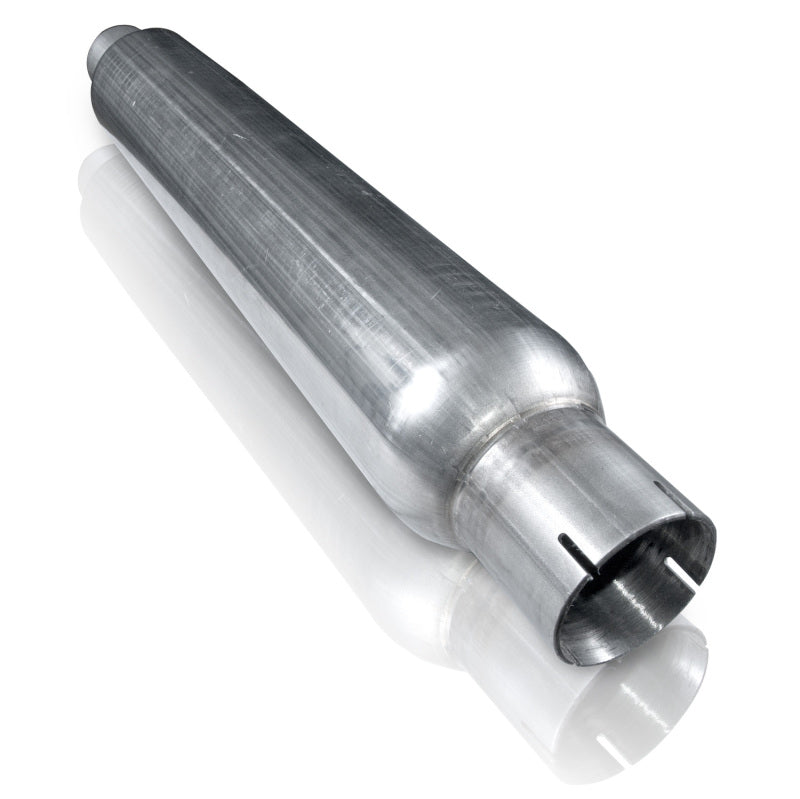 Stainless Works 2.25in SMOOTH TUBE MUFFLER (MILL FINISH) - DTX Performance