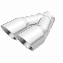 Load image into Gallery viewer, MagnaFlow Double Wall 3in Dual Round Polished Tip 2.25in Inlet - DTX Performance