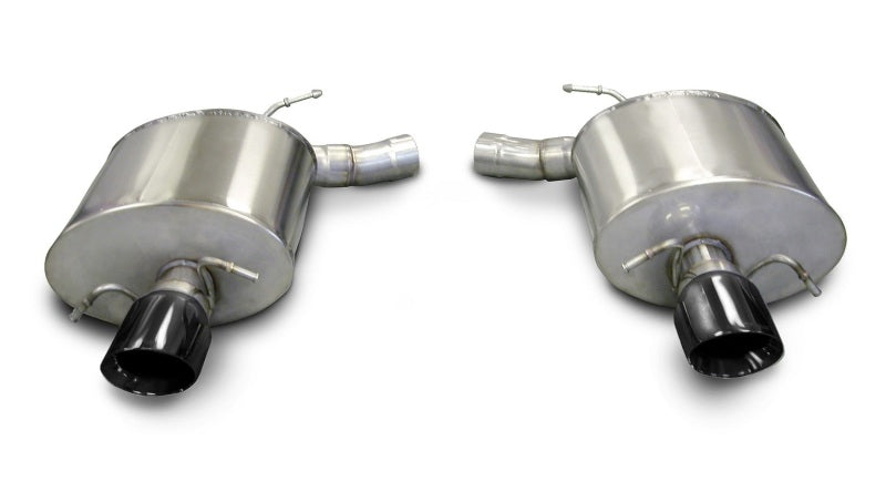 Corsa 09-13 Cadillac CTS Sedan V 6.2L V8 Black Touring Axle-Back Exhaust - DTX Performance