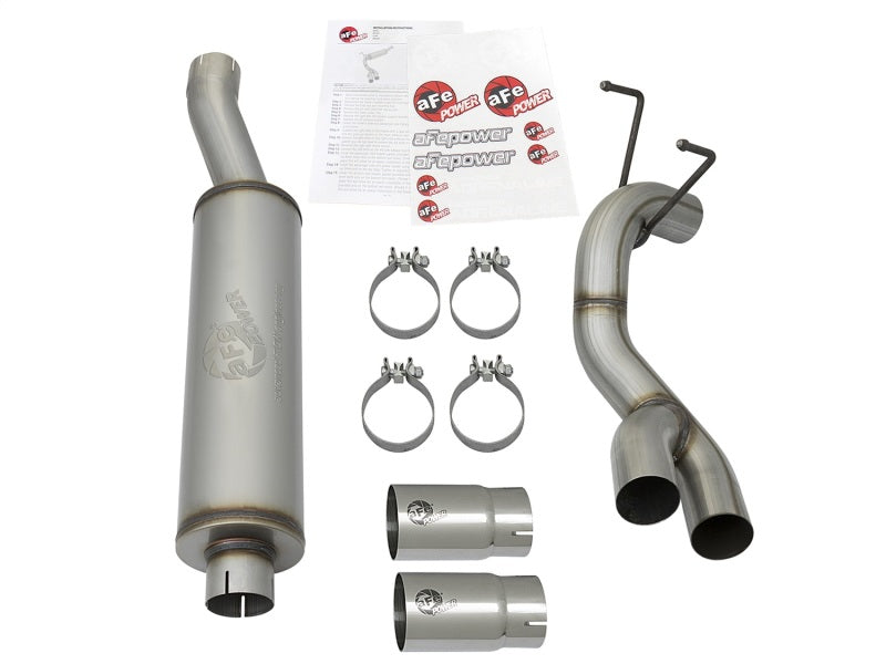 aFe POWER Rebel Series 3.5in 409 SS Cat Back Exhaust w/Pol Tips 14-17 RAM 2500/3500 V8-6.4L Hemi - DTX Performance