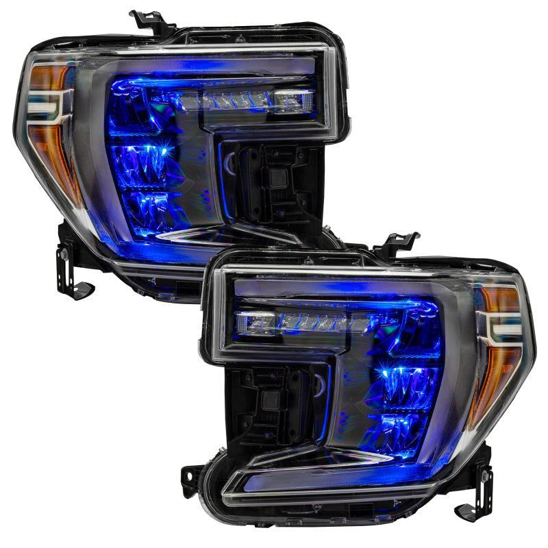 Oracle 19-21 Silverado/Sierra 1500 RGB Demon Eye Headlight Upgrade Kit - ColorSHIFT w/o Controller - DTX Performance