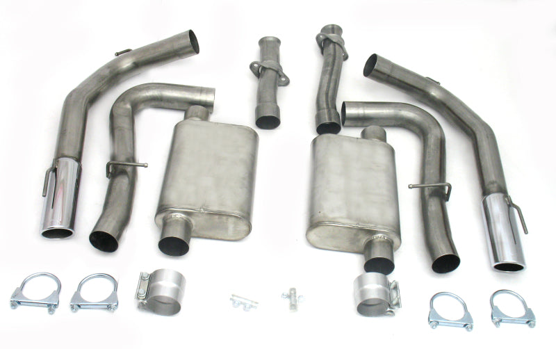 JBA 99-04 Ford Mustang Cobra IRS 4.6L 4V 409SS Dual Rear Exit Cat-Back Exhaust - DTX Performance