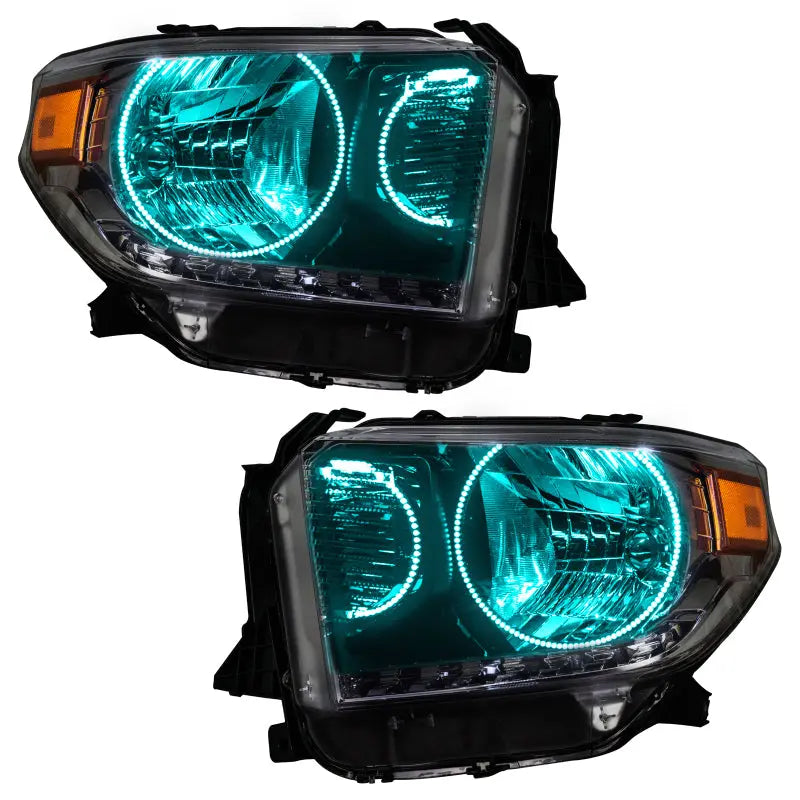 Oracle 14-17 Toyota Tundra SMD HL - Dual Halo Kit - ColorSHIFT w/ BC1 Controller - DTX Performance