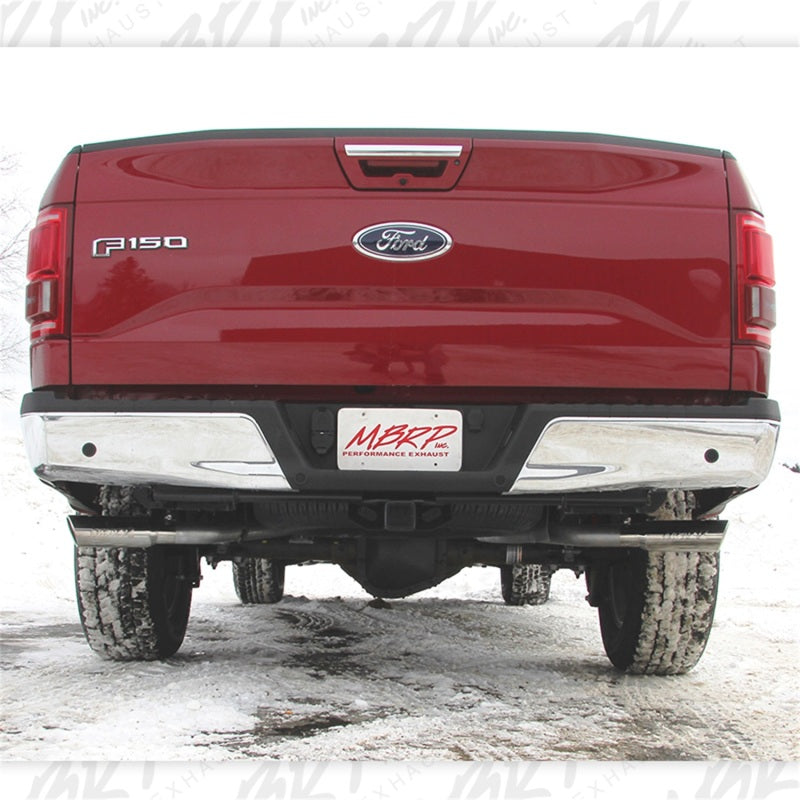 MBRP 2015 Ford F-150 5.0L 3in Cat Back Dual Split Side Exit AL Exhaust System - DTX Performance