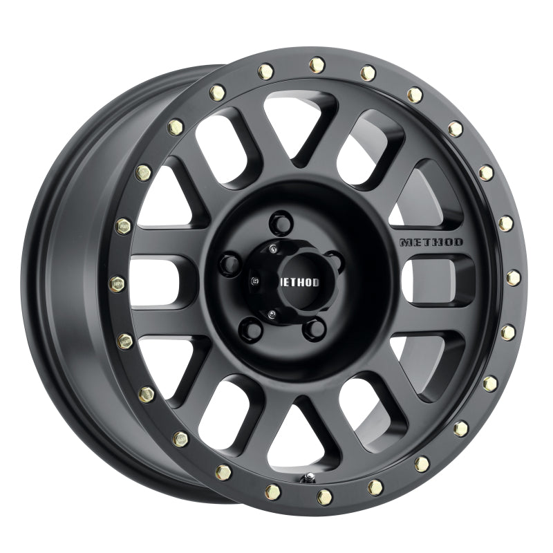 Method MR309 Grid 17x8.5 0mm Offset 5x5 94mm CB Matte Black Wheel - DTX Performance