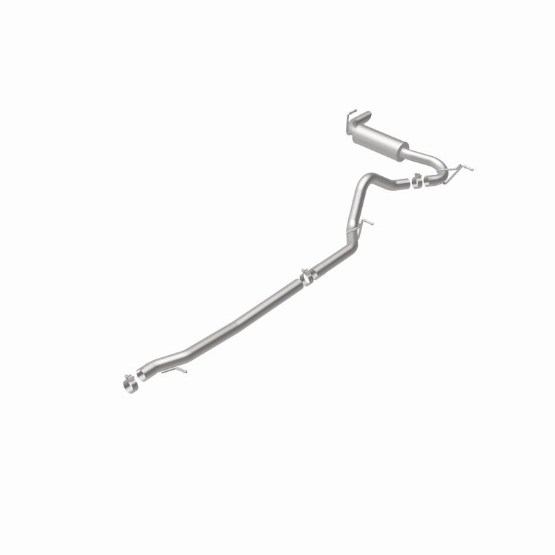 MagnaFlow 12-14 Jeep Wrangler 4dr Single Straight Rear P/S Exit Stainless C/B Performance Exhaust - DTX Performance