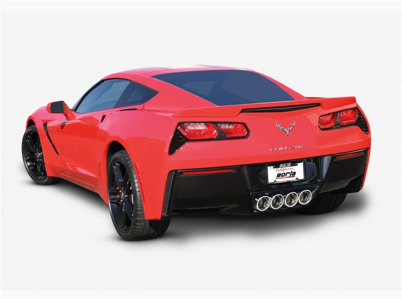 Borla 2014 Chevy Corvette C7 w/ AFM w/o NPP Atak Rear Section Exhuast Quad Rd Rl IC Tips - DTX Performance