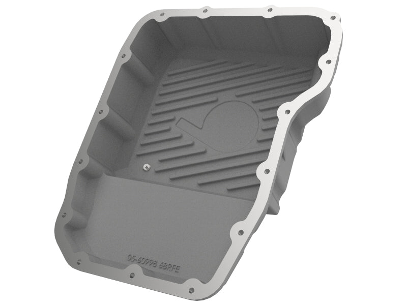 aFe Transmission Pan Raw w/ Machined Fins 13-19 Dodge Diesel Trucks L6-6.7L (td) - DTX Performance