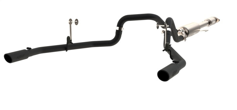 MBRP 2015 Ford F-150 5.0L 3in Cat Back Dual Split Rear Exit Black Exhaust System - DTX Performance