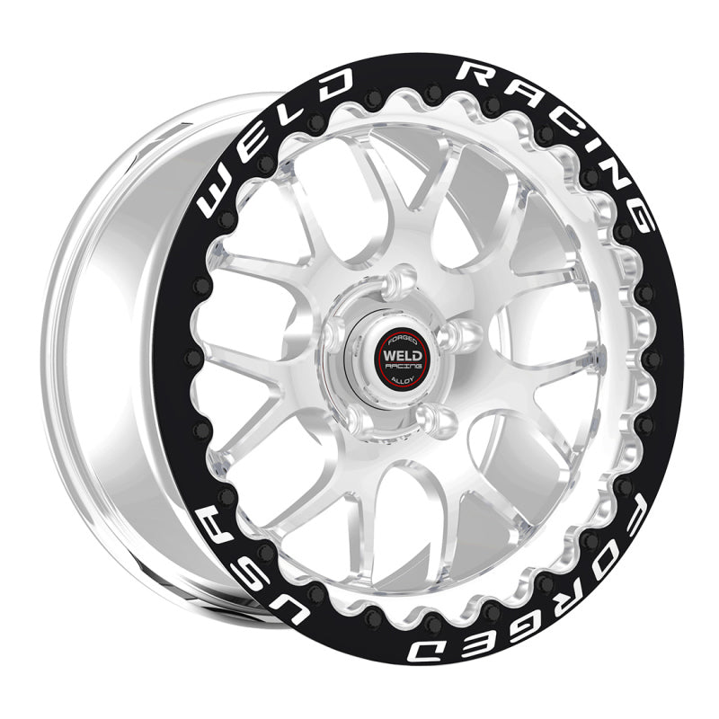 Weld S77 15x10.33 / 5x135 BP / 5.5IN BS Polished Wheel (Med Pad) - Single Beadlock - DTX Performance