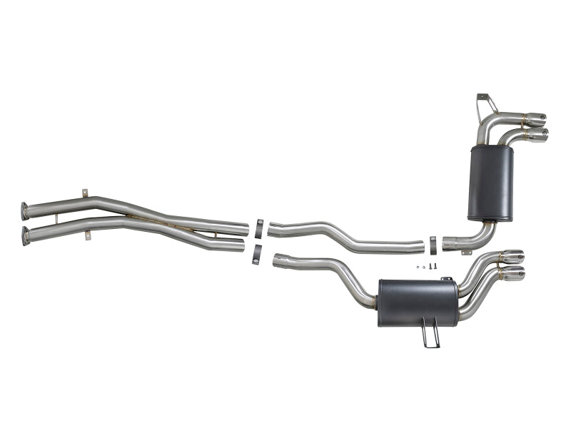 aFe MACH Force-Xp 2.5in 304 SS Cat-Back Exhaust w/ Polished Tips 01-06 BMW M3 - DTX Performance