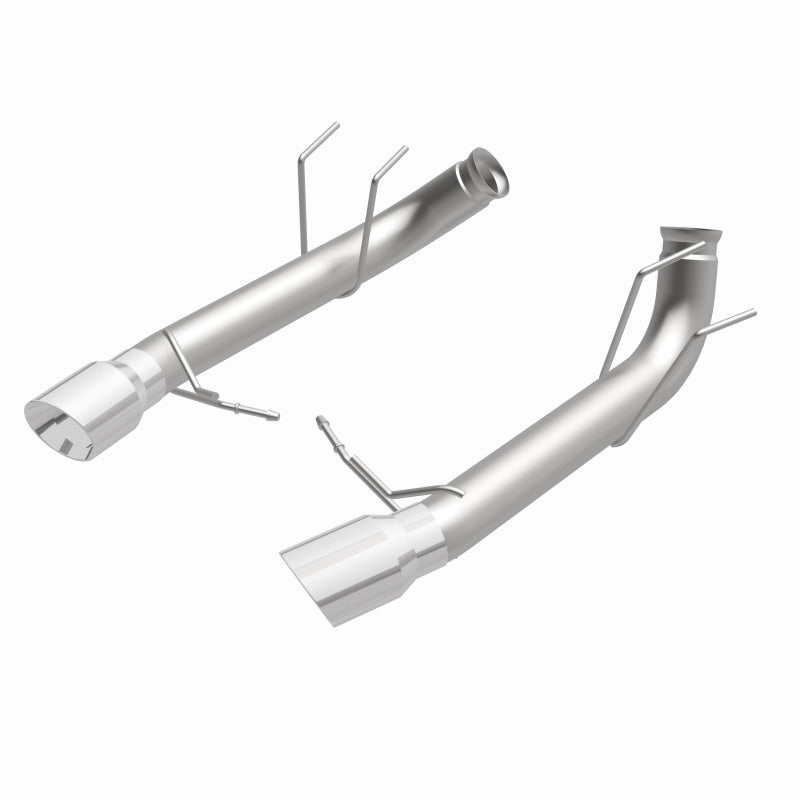 MagnaFlow 13 Ford Mustang Dual Split Rear Exit Stainless Axle-Back Cat Back Exhaust (Competition) - DTX Performance