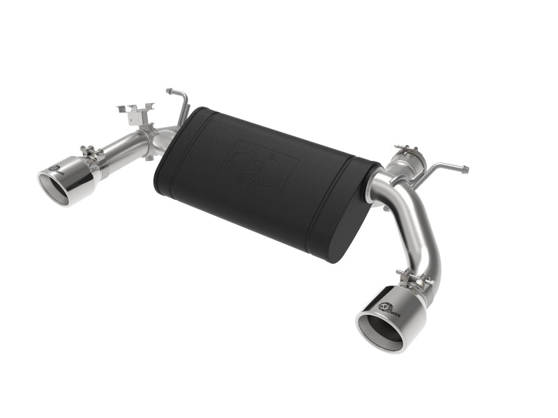 aFe MACHForce XP 3in to 2.5in 304 SS Axle-Back Exhaust w/ Polished Tips 14-16 BMW M235i - DTX Performance