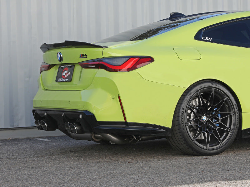 aFe MACHForce XP Exhausts Cat-Back SS 19-21 BMW M2 Competition L6-3.0L w/Carbon Tips - DTX Performance