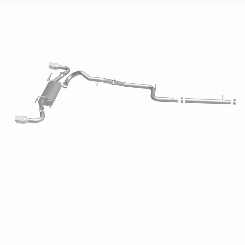 MagnaFlow 10-12 Mazda 3 L4 2.5L Hatchback Split Rear Exit Stainless Cat Back Performance Exhaust - DTX Performance