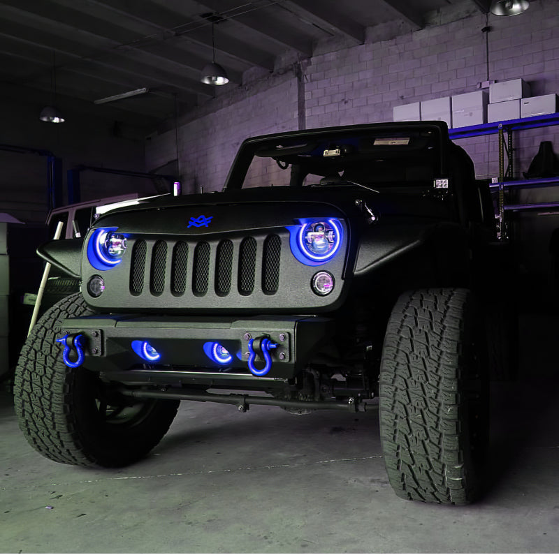 Oracle 7in High Powered LED Headlights - Black Bezel - ColorSHIFT No Controller - DTX Performance