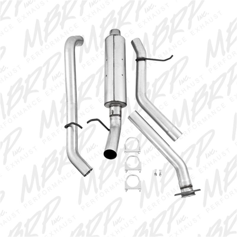 MBRP 2003-2007 Chev/GMC 1500 Classic 4.8/5.3L EC/CC-SB Cat Back Single Side AL P Series Exhaust - DTX Performance