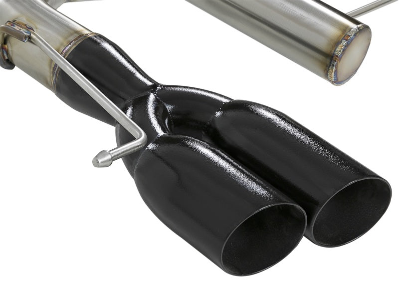 aFe MACHForce XP 08-13 BMW 135i L6-2.0L N54/N55 3in. 304 SS Axle-Back Exhaust w/Black Tips - DTX Performance