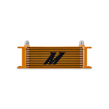 Load image into Gallery viewer, Mishimoto Universal 13-Row Oil Cooler Gold - DTX Performance