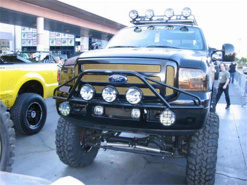 N-Fab Pre-Runner Light Bar 99-07 Ford F250/F350 Super Duty/Excursion - Gloss Black - DTX Performance