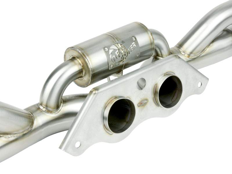 aFe Power MACHForce XP 304 Stainless Secondary Muffler Delete Pipe 14-19 Porsche 911 GT3 3.8L/4.0L - DTX Performance