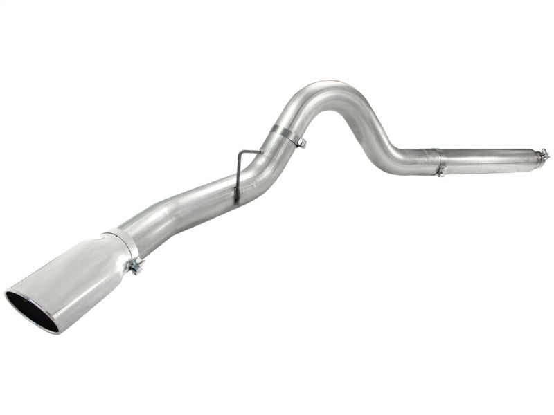 aFe Atlas 5in DPF-Back Aluminized Steel Exh Sys, Ford Diesel Trucks 08-10 V8-6.4L (td) Polished tip - DTX Performance