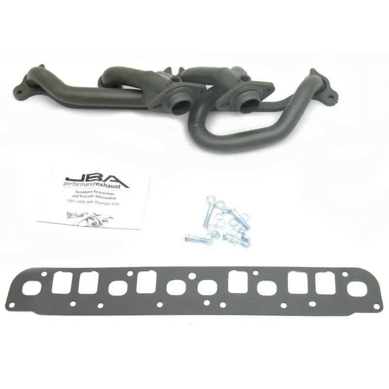 JBA 00-06 Jeep Wrangler 4.0L 1-1/2in Primary Ti Ctd Cat4Ward Header - DTX Performance