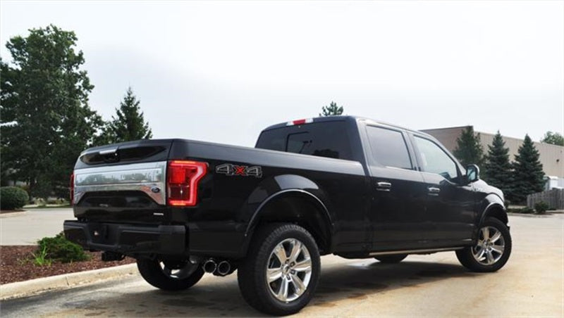 Corsa 2015 Ford F-150 5.0L V8 (Super Crew Cab) Polished Sport Single Side Dual 4in Tips CB Exhaust - DTX Performance