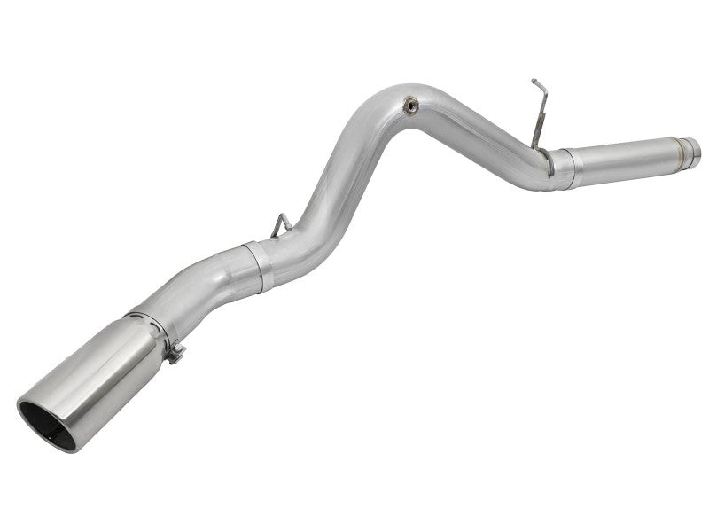 aFe Atlas Exhaust 5in DPF-Back Aluminized Steel w/ Polished Tips 16-17 GM Diesel Truck V8-6.6L (td) - DTX Performance