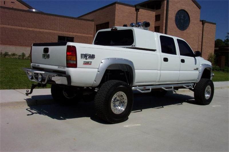 N-Fab Nerf Step 01-06 Chevy-GMC 1500/2500/3500 Crew Cab 8ft Bed - Gloss Black - Bed Access - 3in - DTX Performance