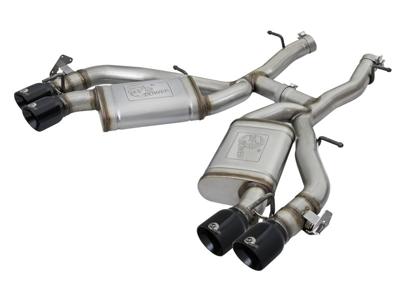 aFe MACHForce XP 3in 304 SS Axle-Back Exhaust Dual Exhaust (NPP) w/ Black Tips 16-17 Camaro SS V8 - DTX Performance