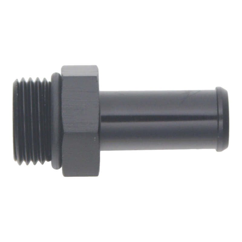 DeatschWerks 8AN ORB Male to 1/2in Male Barb Fitting (Incl O-Ring) - Anodized Matte Black - DTX Performance