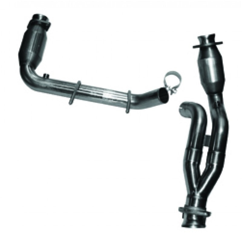 Kooks 09-10 Ford F-150/ Ford Raptor 5.4L 3V 2 1/2in x 2 1/2in OEM Exhaust GREEN Cat Y Pipe - DTX Performance