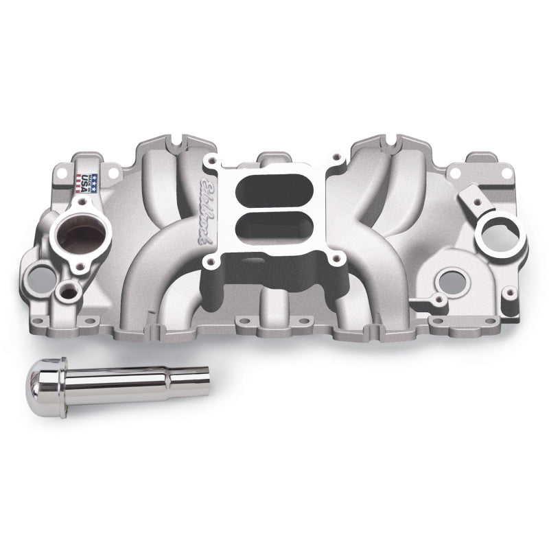 Edelbrock Intake Manifold Single Quad Perf RPM BBC 409 Inwin Lg Port As-Cast - DTX Performance